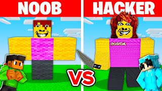 NOOB vs HACKER I Cheated In a WEIRD STRICT MOM Build Challenge [upl. by Htebiram]