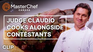 Claudios Lamb Dish Tasting  MasterChef Canada  MasterChef World [upl. by Amora58]