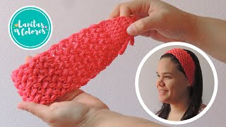 😍👉 HERMOSO accesorio tejido a crochet PARA EL CABELLO  Punto mini frijol [upl. by Louanne]