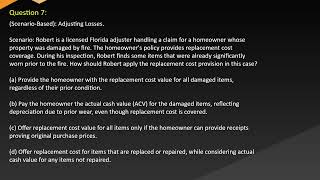 Florida Adjuster License Exam Free Practice Questions [upl. by Ellehcsor603]