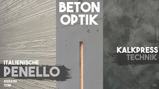 3 Spachteltechniken in einem Video lernen Betonoptik italienische Kalkpress Technik  kreativtobi [upl. by Amr592]