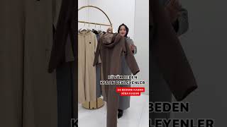 Hira Kaban📌 Örme kaşe kumaştır 444648505254 bedenlerdir 135140 cmElifeminmoda kaban modelleri [upl. by Felicio]