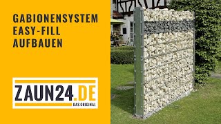 Gabionensystem EasyFill aufbauen  Montagevideo  GAH Alberts [upl. by Rosdniw]