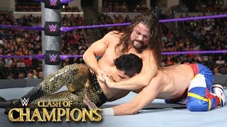 TJ Perkins vs Brian Kendrick  WWE Cruiserweight Title Match Clash of Champions on WWE Network [upl. by Ebeohp32]