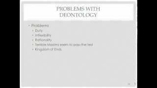 Problems for Deontology [upl. by Crosby]