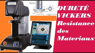 DURETÉ VICKERS HV10 10kgf RDMRésistance des matériaux Genie Mecanique METALLURGIE PHYSIQUE [upl. by Zsa Zsa715]