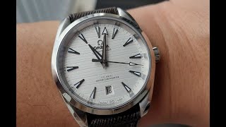 OMEGA SEAMASTER AQUATERRA SILVER DIAL 38MM  BEST GADA WATCH [upl. by Noffets410]