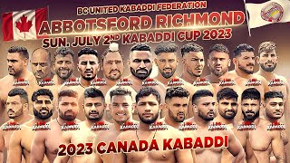 LIVE  2023 Canada Kabaddi  Abbotsford Richmond Kabaddi Cup [upl. by Ahsinom]