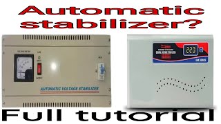 Automatic stabilizer voltage settings [upl. by Naples542]