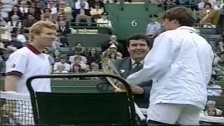 Wimbledon 1997 1R Stich vs Courier [upl. by Atiuqad]