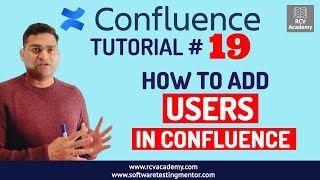 Confluence Tutorial 19  How to add Users in Confluence [upl. by Haase838]