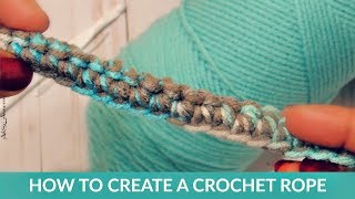 HOW TO CREATE CROCHET CORD [upl. by Yssis]