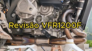 VFR1200F service engine oil  DCT filter  coolant replacement [upl. by Pierette]