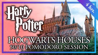 HOGWARTS HOUSES TOUR  5010 Long Harry Potter Pomodoro Session  Harry Potter ASMR BacktoHogwarts [upl. by Cressy]