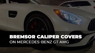 Bremsor Caliper Covers Installation on MercedesBenz GT AMG [upl. by Hagep]