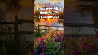 Should worthless talk be avoided affirmations prayercoach motivation prayer christian love [upl. by Arhoz525]