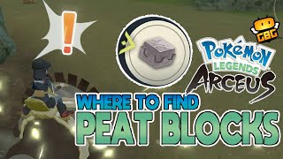 Pokémon Legends Arceus  How to Get Peat Blocks [upl. by Hopper]