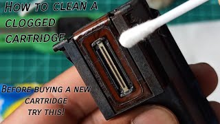 How to clean a clogged printer cartridge DIY printer cartridge [upl. by Goodson]