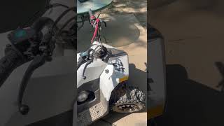 7 year old learning to ride his dirt bike while having family time youtubeshorts motorcycle fyp [upl. by Yelrihs]