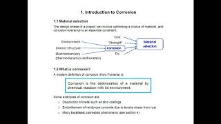 Corrosion Lecture 1 Introduction [upl. by Gurango920]