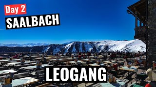 Saalbach Day 2  Skiing Leogang [upl. by Haseena]