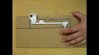 Crossbow mechanism construction Armbrust Mechanik Klappschloss 十字弓 [upl. by Odilia]