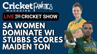 Proteas Women win 1st T20 World Cup game Tristan Stubbs scores 1st century for Proteas [upl. by Ahsyla]