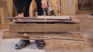 DIY collapsible sawhorse  small footprint [upl. by Setarcos]