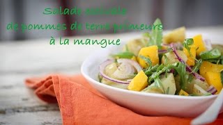 Salade estivale de pommes de terre primeurs à la mangue [upl. by Ymerej]