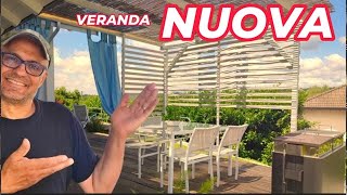 VERANDA NUOVA con 50 EURO ho rifatto la veranda [upl. by Nochur]