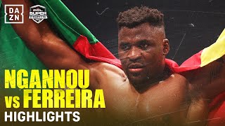 FIGHT HIGHLIGHTS  FRANCIS NGANNOU VS RENAN FERREIRA [upl. by Auburn]