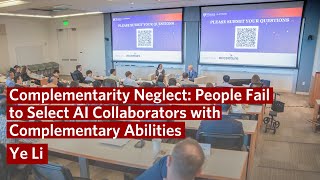 Complementarity – Failing to Select AI Collaborators with Complementarity Business amp Generative AI [upl. by Ellehcin678]