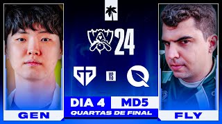 GENG x FLY  CoStream Worlds 2024  Quartas de Final Dia 4  Ilha das Lendas [upl. by Gensler]