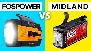 FosPower Solar Crank Radio vs Midland er310 Weather Radio Review [upl. by Ainegul]