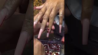 Watch me do full set nails 175 reels reelsinstagram nails nailsart trending trendingshorts [upl. by Uis820]