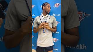 Aaron Wiggins discussed what makes Alex Caruso so great at causing and generating steals thunderup [upl. by Gintz]