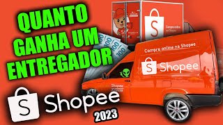 QUANTO GANHA UM ENTREGADOR SHOPEE  ENTREGAS COM FIORINO AGREGADA EM 2023 [upl. by Ydnes]