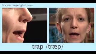 English Pronunciation 👄 Short Vowel  æ  ‘trap’ ‘stamp’ amp ‘back’ [upl. by Leverick]