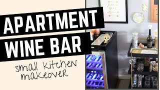 How to Make an Elegant Wine Bar in a Small Rental Kitchen [upl. by Anahsor]