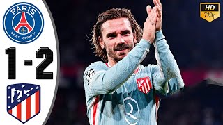 PSG vs Atletico Madrid 12 Highlights amp All Goals 2024 HD [upl. by Feldstein272]