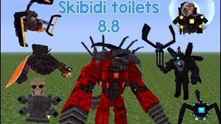 SUPER TITAN DRILL MAN ASTRO TOILETS G MAM MALUCO NOVO TITAN CAMERAMAN E MUITO MAIS MINECRAFT PE [upl. by Jillana970]