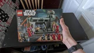 Lego Paz Vizsla and Moff Gideon Battle Set Unboxing [upl. by Tlihcox506]