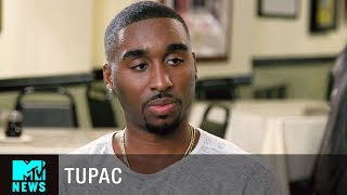 How Did Demetrius Shipp Jr Prepare to Play Tupac in ‘All Eyez on Me’  MTV News [upl. by Alyak884]