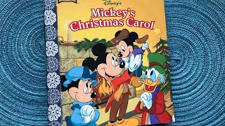 Mickeys Christmas Carol Junk Journal  ASMR paper sounds  no talking video [upl. by Henrieta]