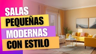 Cómo Decorar Salas Pequeñas con Estilo Moderno [upl. by Fallon160]