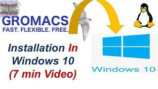 GROMACS Installation In Window 10  Molecular Dynamics Simulations Are Easy  Part2 [upl. by Caddric]