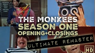 The Monkees SEASON ONE Opening  Closing Credits  ULTIMATE AUDIO REMASTER  HD BLURAY VIDEO [upl. by Rondon167]