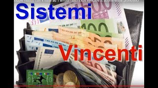 sistema a 4 doppie ridotto con 4 fisse ad 1 errore  SISTEMA VINCENTE scommesse pronostici [upl. by Siravrat]