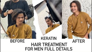 Keratin hair treatment  long hair keratin treatment boy [upl. by Ordnasil727]