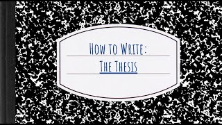 How to Write The Thesis for the DBQ and LEQ APUSH Writing [upl. by Hershel]